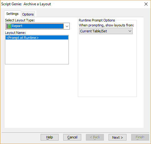 Archive Layout